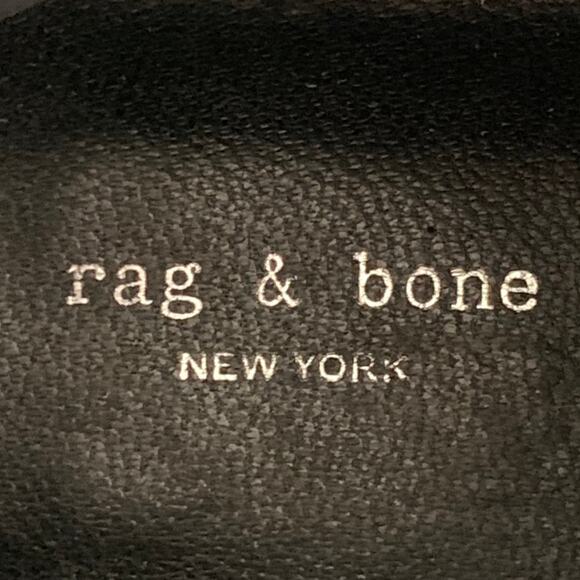 RAG & BONE Size 10 White Leather Pull On Ankle Boots - Picture 8 of 12